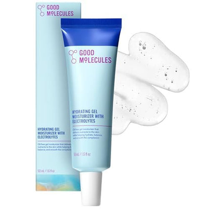 Good Molecules Hydrating Gel Moisturizer – Lightweight Water-Based Gel for Oily & Combination Skin, Oil-Free & Fragrance-Free with Hydrating Electrolytes