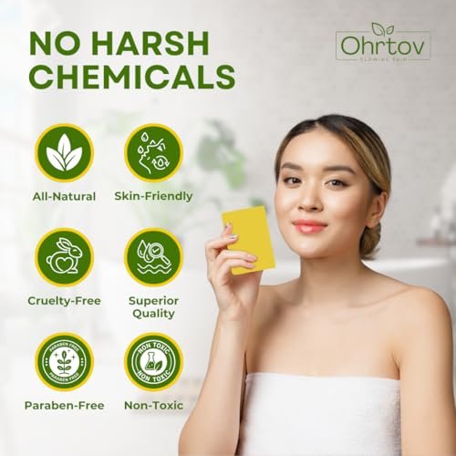 Sulfur Soap Bar – Sulfur Face & Body Wash for Acne – Sulphur Exfoliating Facial Cleanser Absorbs Excess Oil, Reduces Breakouts, & Cleanses Skin – Natural Acne Soap Skincare, 5oz Bar Made in USA - görsel 12
