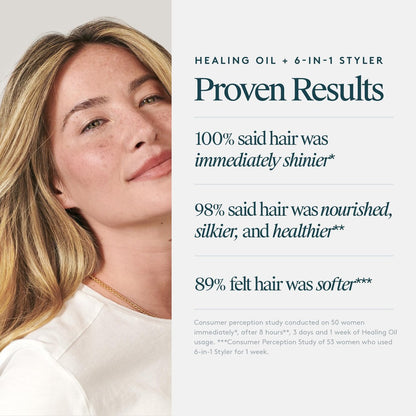 VIRTUE Healing Hair Oil & 6-in-1 Styling Cream Bundle – Repair, Protect & Style for All Hair Types, Color Safe Avelisse