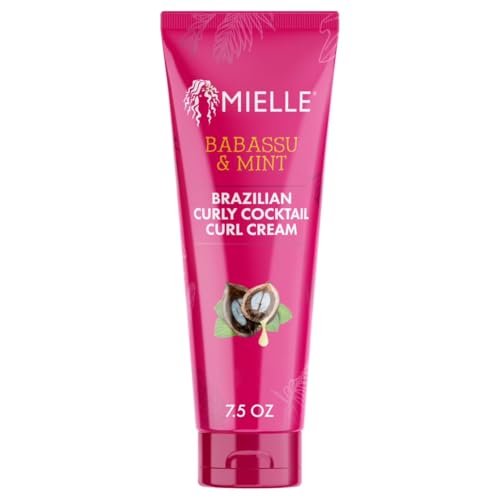 Mielle Organics Babassu & Mint Brazilian Curly Cocktail Curl Cream - Curl Defining Hair Styling Cream for Textured Hair, 7.5 oz - görsel 2