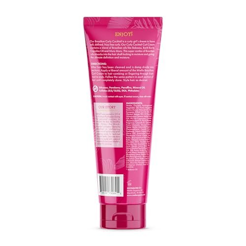 Mielle Organics Babassu & Mint Brazilian Curly Cocktail Curl Cream - Curl Defining Hair Styling Cream for Textured Hair, 7.5 oz - görsel 14