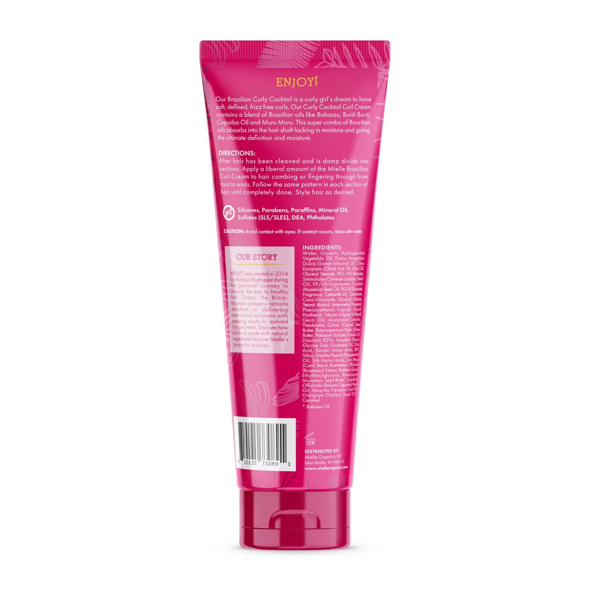 Mielle Organics Babassu & Mint Brazilian Curly Cocktail Curl Cream - Curl Defining Hair Styling Cream for Textured Hair, 7.5 oz - görsel 13