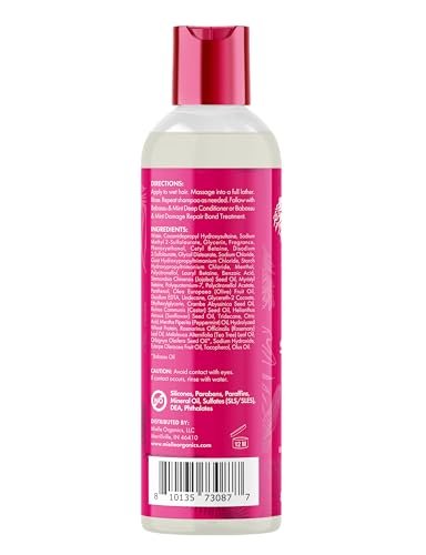 Mielle Organics Babassu & Mint Damage Repair Hair Shampoo - Hydrating Shampoo & Scalp Build-Up Remover - Gently Cleanses & Preps for Repair (8 fl oz) Avelisse