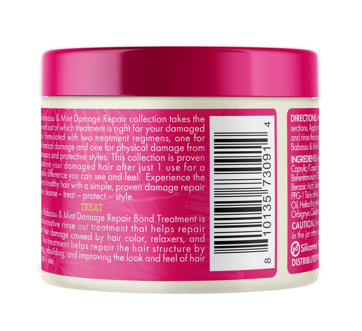 Mielle Organics Babassu & Mint Damage Repair Bond Treatment for Chemical and Heat Damaged Hair, 5.5 oz Avelisse