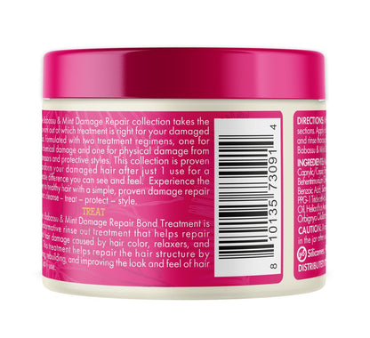 Mielle Organics Babassu & Mint Damage Repair Bond Treatment for Chemical and Heat Damaged Hair, 5.5 oz Avelisse