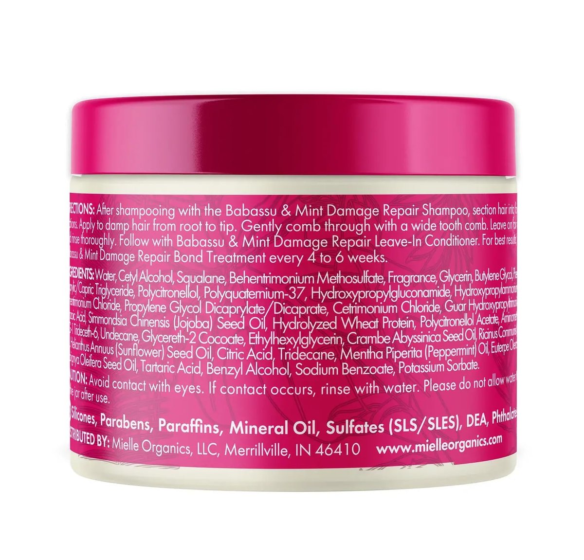 Mielle Organics Babassu & Mint Damage Repair Bond Treatment for Chemical and Heat Damaged Hair, 5.5 oz Avelisse