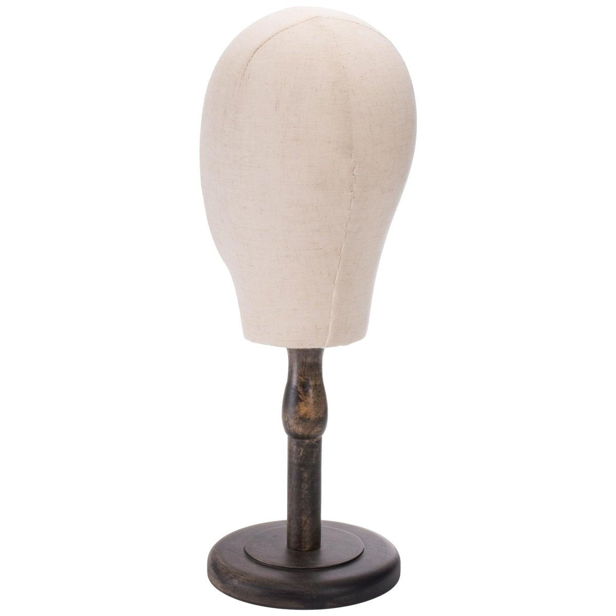 Peohud 21 Inch Mannequin Head - Canvas Wig Stand with Wood Base for Hats, Caps, and Wig Display Avelisse
