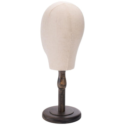 Peohud 21 Inch Mannequin Head - Canvas Wig Stand with Wood Base for Hats, Caps, and Wig Display Avelisse