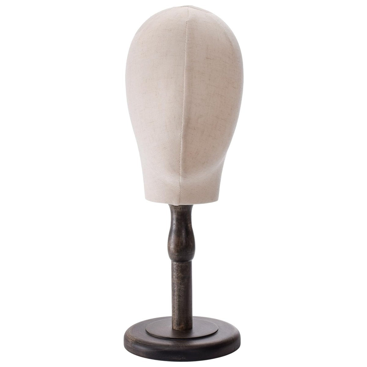 Peohud 21 Inch Mannequin Head - Canvas Wig Stand with Wood Base for Hats, Caps, and Wig Display Avelisse