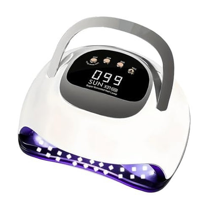 DMJWAN 320W UV LED Nail Lamp with 72 Beads, Professional Nail Dryer for Gel Polish with Auto Sensor & 4 Timers
