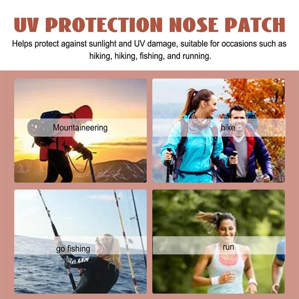 24-Pack Nose Sun Protection Patches - UV Blocking Nose Guard for Outdoor Sports, Golf, Hiking – Gentle & Painless Removal - görsel 7