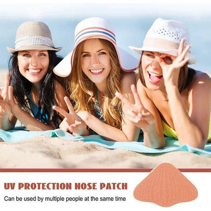 24-Pack Nose Sun Protection Patches - UV Blocking Nose Guard for Outdoor Sports, Golf, Hiking – Gentle & Painless Removal