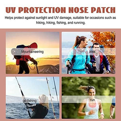 24-Pack Nose Sun Protection Patches - UV Blocking Nose Guard for Outdoor Sports, Golf, Hiking – Gentle & Painless Removal
