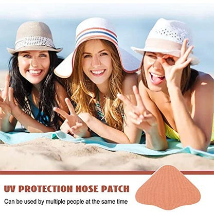 24-Pack Nose Sun Protection Patches - UV Blocking Nose Guard for Outdoor Sports, Golf, Hiking – Gentle & Painless Removal