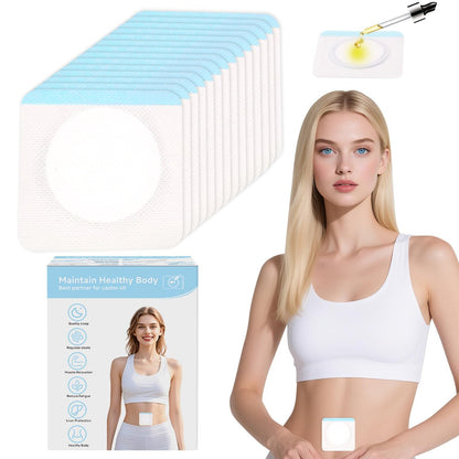 60pcs Castor Oil Pack Patches for Belly Button – Skin Care & Maternity Support