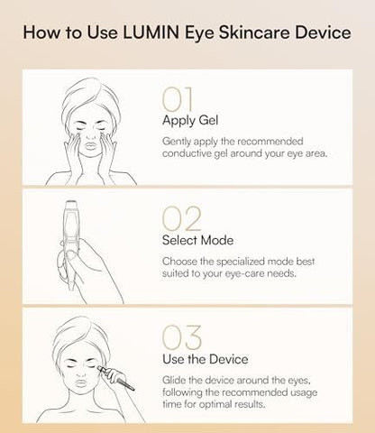 INIA 4-in-1 Eye Massager Tool – Under Eye Red Light Therapy, Heat & Vibration for Dark Circles, Puffiness & Skin Firming Avelisse