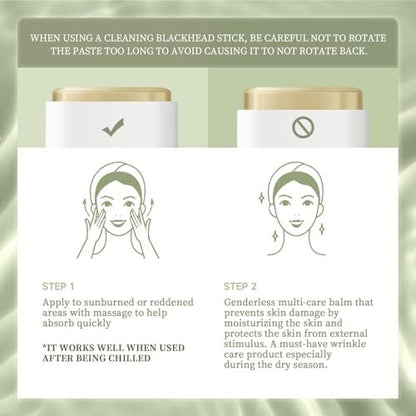 Grospe Organic Aloe Vera Gel Stick for Face & Body – Pure Aloe Gel for Hydrating, Soothing Dry Skin, Anti-Wrinkle, Acne Scars, After Sun Care Relief