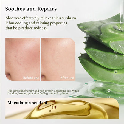 Grospe Organic Aloe Vera Gel Stick for Face & Body – Pure Aloe Gel for Hydrating, Soothing Dry Skin, Anti-Wrinkle, Acne Scars, After Sun Care Relief