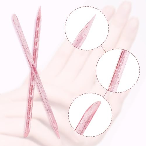 100PCS Disposable Cuticle Sticks for Nails - Double Sided Cuticle Pusher, Manicure & Pedicure Tool for Fingernail Cleaning - görsel 6