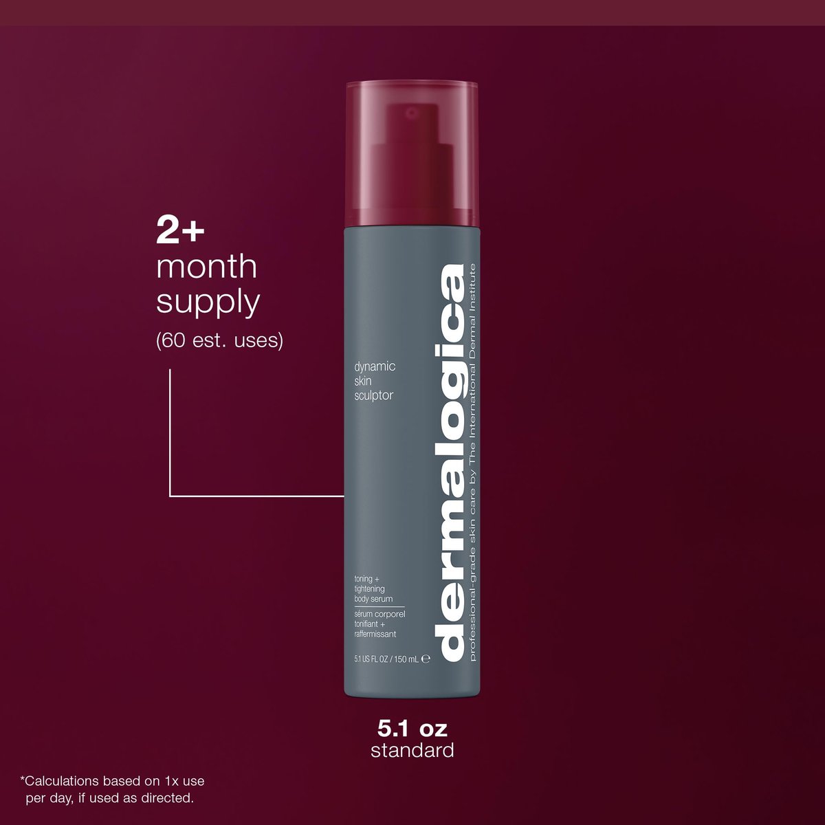 Dermalogica Dynamic Skin Sculptor Body Serum – Firming & Hydrating Body Sculpting Lotion, Tightens, Tones, and Sculpts Skin, 5.1 fl oz Avelisse