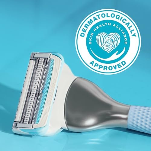 Gillette Venus for Pubic Hair and Skin Shaving Set - Women's Razor with 1 Handle, 2 Blade Refills, and 2-in-1 Cleanser Avelisse
