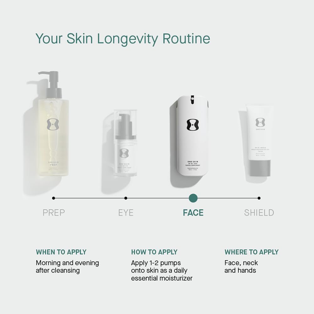 OneSkin FACE & BODY OS-01 Peptide Topical Supplement | Skin Longevity Age Reversal Body Moisturizer & Face Moisturizer Avelisse