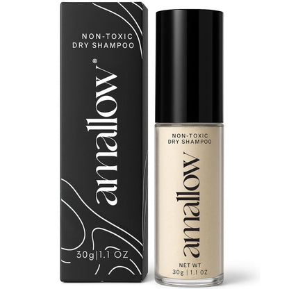 Amallow Non Toxic Dry Shampoo Powder - Organic Ingredients, No Talc, No Aerosol - For Men & Women - Travel Size Avelisse