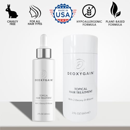 Deoxygain Topical Hair Treatment with 2DDR – Advanced Hair Growth Formula to Stimulate Follicles, Block DHT & Support Regrowth – 2 oz Avelisse