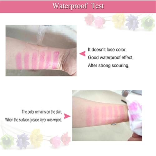 BONNIE CHOICE 6 Pcs Crystal Flower Jelly Lipstick Set - Temperature Change Moisturizing Long Lasting Lip Balm Magic Color Change Lip Gloss Makeup - görsel 16