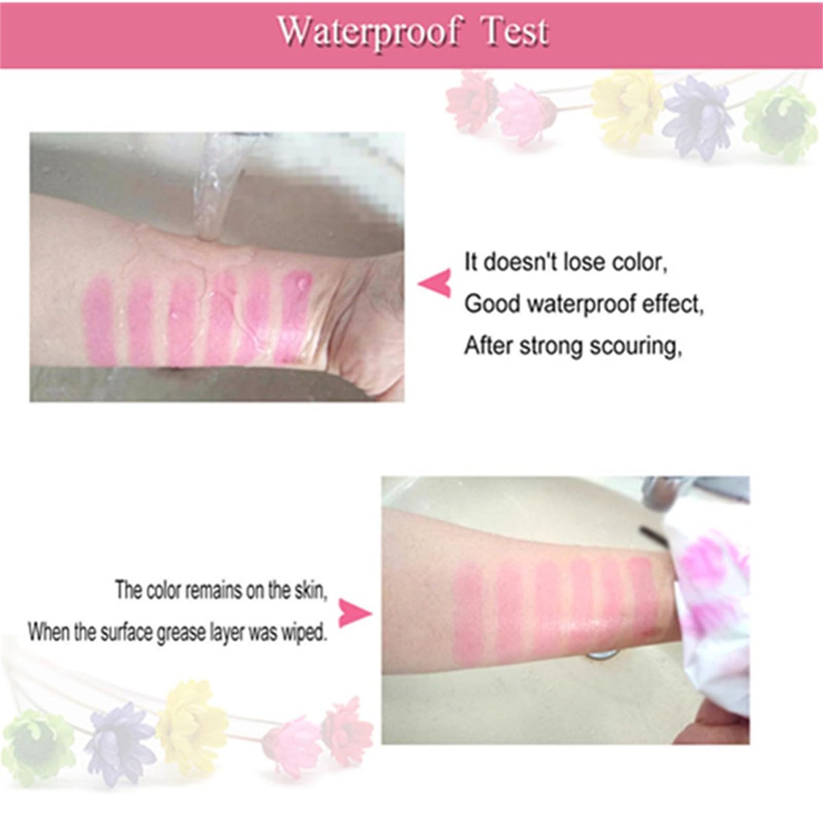 BONNIE CHOICE 6 Pcs Crystal Flower Jelly Lipstick Set - Temperature Change Moisturizing Long Lasting Lip Balm Magic Color Change Lip Gloss Makeup - görsel 15