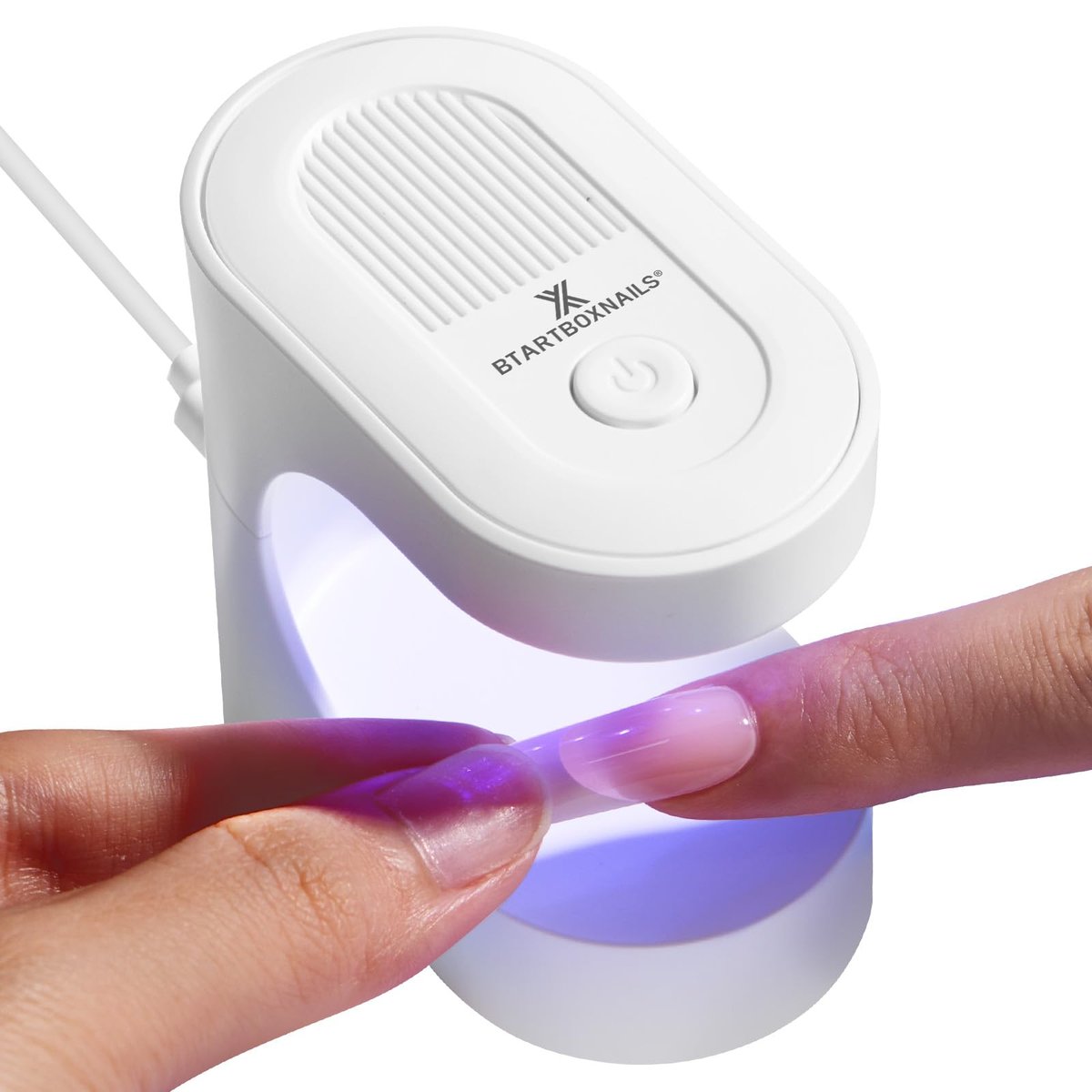 BTArtboxnails Handy Mini Nail Lamp – 6W UV LED Fast Cure Light for Gel Nails with 2 Timers Avelisse