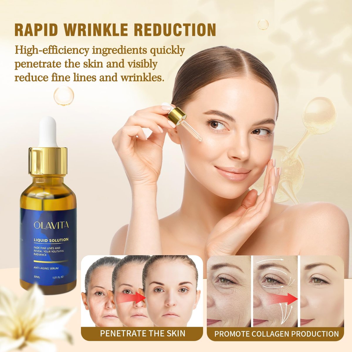 Olavita Vitamin C & E Facial Serum – Anti-Aging Firming Serum for Youthful Glow (2-Pack) Avelisse