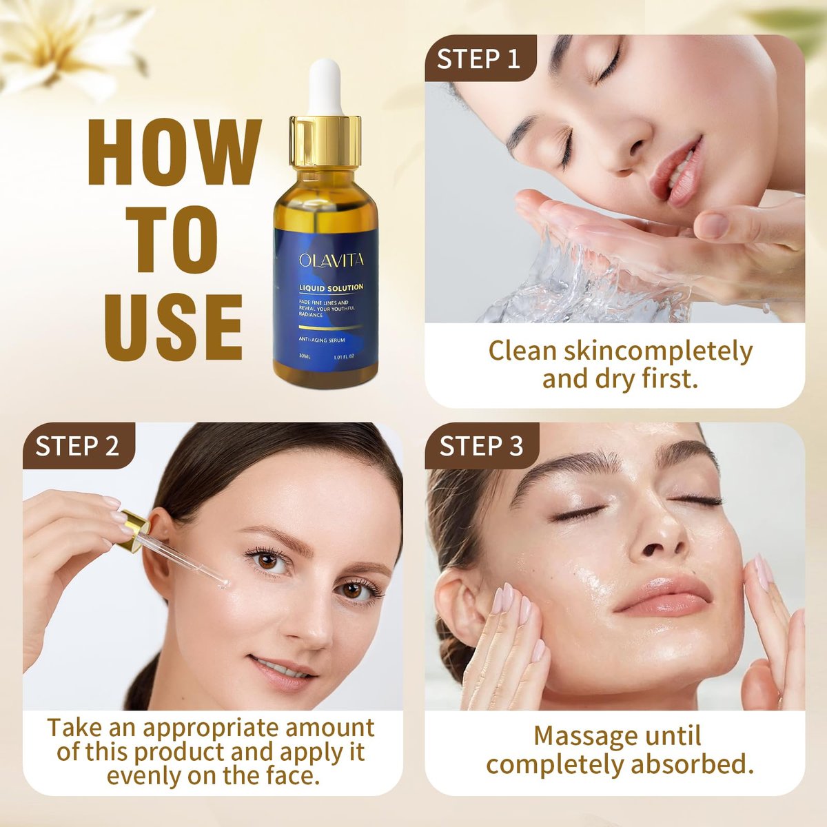 Olavita Vitamin C & E Facial Serum – Anti-Aging Firming Serum for Youthful Glow (2-Pack) Avelisse