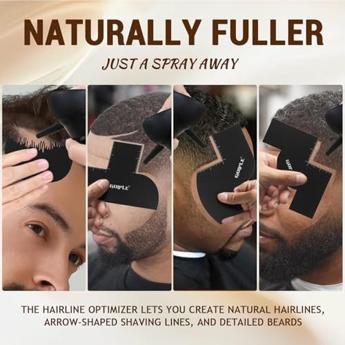 WOZUTUNT Beard Pencil Filler for Men - Waterproof Beard Pen & Brush with Black Hair Fiber Enhancements, Long Lasting Coverage, Natural Finish for Mustache Repair & Shape Enhancement Avelisse