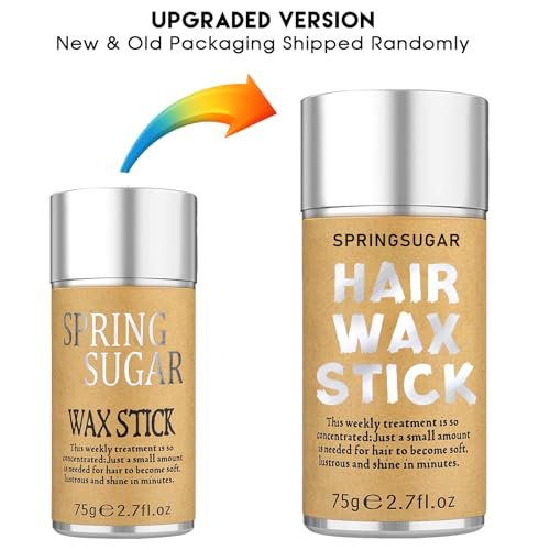 Slick Back Hair Brush & Hair Wax Stick Set – Boar Bristle Brush for Sleek Styles, Flyaway Control & Baby Hairs – Wax Stick for Sectioning & Parting – Silver/Beige - görsel 9