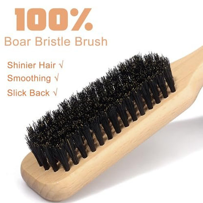 Hair Wax Stick Set for Flyaways Slick Back – Includes Wax Stick for Hair, Slick Back Hair Brush, Hair Finishing Stick – Hair Styling Products for Women, Taming Frizz & Creating Sleek Styles