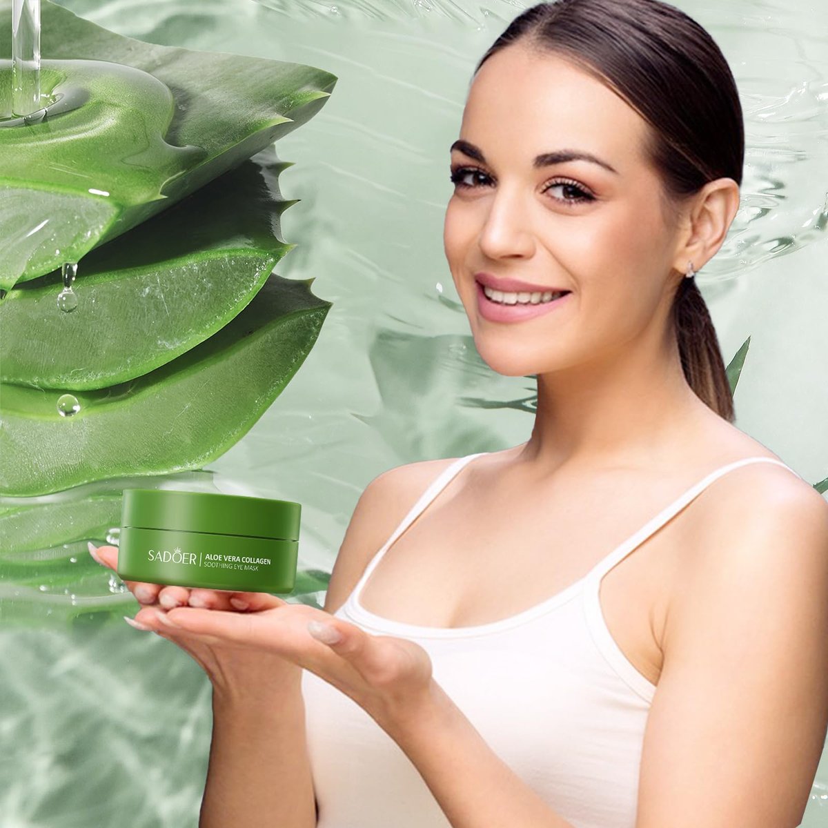 Caewous Under Eye Patches for Puffy Eyes and Dark Circles – 60 PCS Aloe Vera Under Eye Mask with Pure Natural Extracts to Combat Puffiness, Fine Lines, Wrinkles, and Bags Avelisse