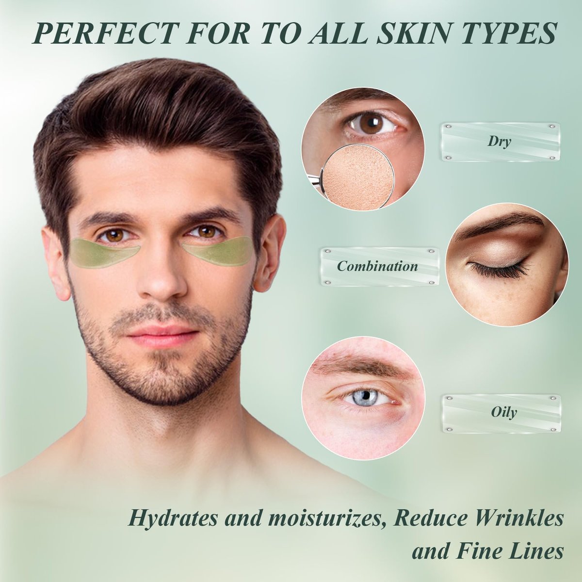 Caewous Under Eye Patches for Puffy Eyes and Dark Circles – 60 PCS Aloe Vera Under Eye Mask with Pure Natural Extracts to Combat Puffiness, Fine Lines, Wrinkles, and Bags Avelisse