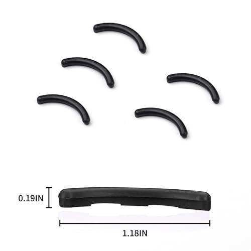 48-Pack Eyelash Curler Refill Pads – Silicone Soft Rubber Compatible with Shiseido & Universal Curlers, Black - görsel 13