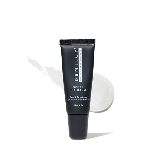 DRMTLGY SPF 25 Lip Balm – Hydrating & Nourishing Lip Protection with Avocado, Shea Butter & Cocoa Butter – Broad Spectrum UVA UVB Shield – Non-Sticky, Smooth Finish – .25 oz Avelisse