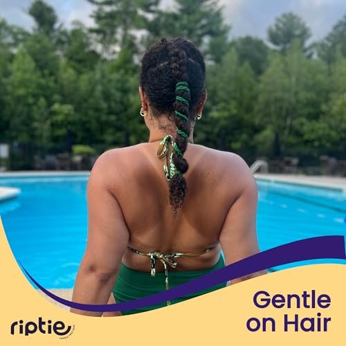 Rip Tie Extra Hold Soft Tangle-Free Hair Tie - Midnight - 1 Pack - As Seen on Shark Tank Avelisse