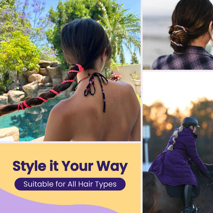Rip Tie Extra Hold Soft Tangle-Free Hair Tie - Midnight - 1 Pack - As Seen on Shark Tank Avelisse