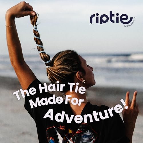 Rip Tie Extra Hold Soft Tangle-Free Hair Tie - Midnight - 1 Pack - As Seen on Shark Tank Avelisse