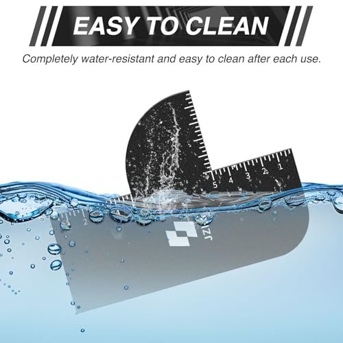 2-Pack Hairline Shaping Tool for Barbers – Reusable Edge Line Up Card with Measurement Indicators for Precision Hairline Enhancement Spray - görsel 6