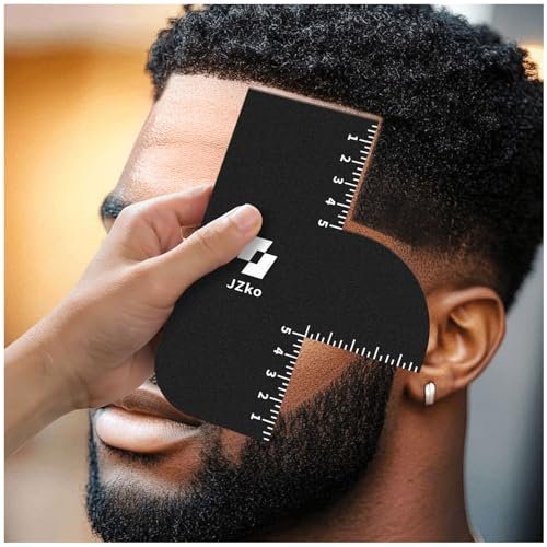 2-Pack Hairline Shaping Tool for Barbers – Reusable Edge Line Up Card with Measurement Indicators for Precision Hairline Enhancement Spray - görsel 2