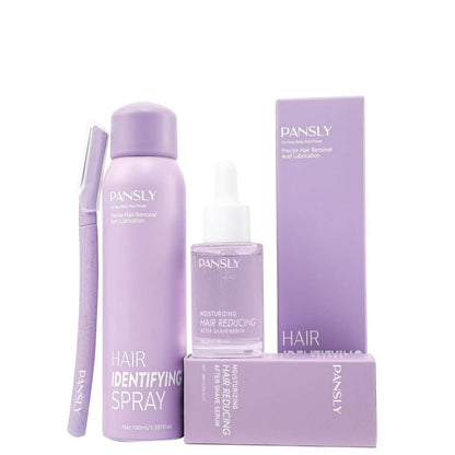 PANSLY Hair Identifying Spray Kit - 100mL Hair Identifier + 30mL After Shave Serum for Face Shaving, Dermaplaning, Skin Care for Women and Men Avelisse