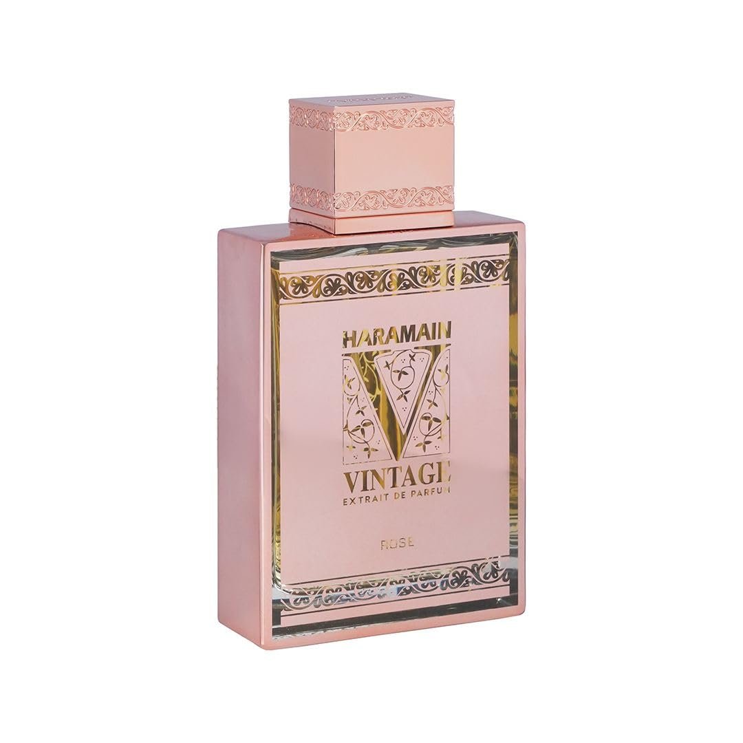 Al Haramain Vintage Rose Extrait De Parfum – Unisex Captivating Fragrance with Bergamot – 3.33 oz - görsel 3