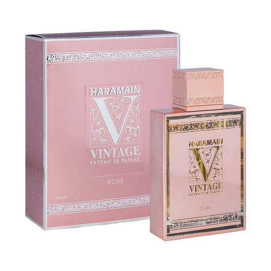 Al Haramain Vintage Rose Extrait De Parfum – Unisex Captivating Fragrance with Bergamot – 3.33 oz