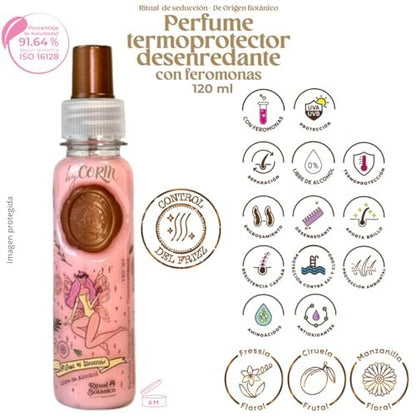 Ritual Botanico Hair Perfume DUO: Thermal Protectant, Detangling & Frizz Control Leave-In Conditioner Spray with Pheromones, UV Protection – Seduction & Temptation Scent, 4.06 Fl Oz (Pack of 2) Avelisse