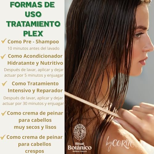 Ritual Botanico Accelerated Growth & Ultra Repair S.O.S Kit: Onion Shampoo, Hair Mask, Intensive PLEX Conditioner, DUO Heat Protectant + Gift Box + Trendy Gift Avelisse